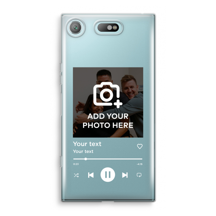 Music Player: Sony Xperia XZ1 Compact Transparant Hoesje