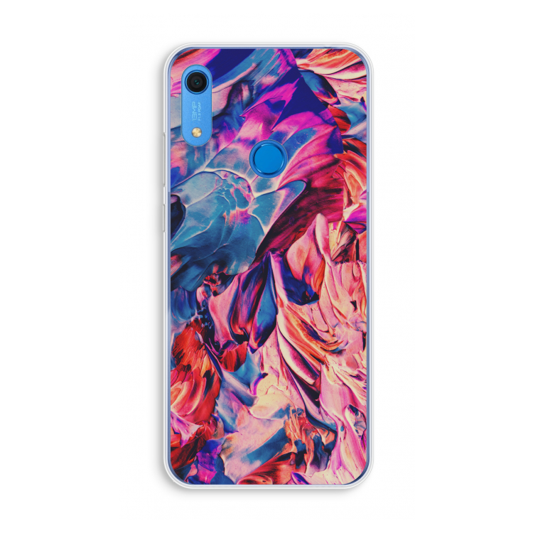 Pink Orchard: Huawei Y6s Transparant Hoesje