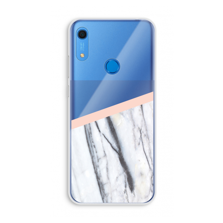 A touch of peach: Huawei Y6s Transparant Hoesje