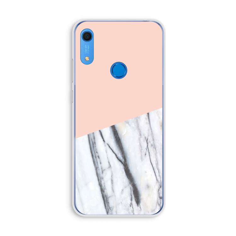 A touch of peach: Huawei Y6s Transparant Hoesje