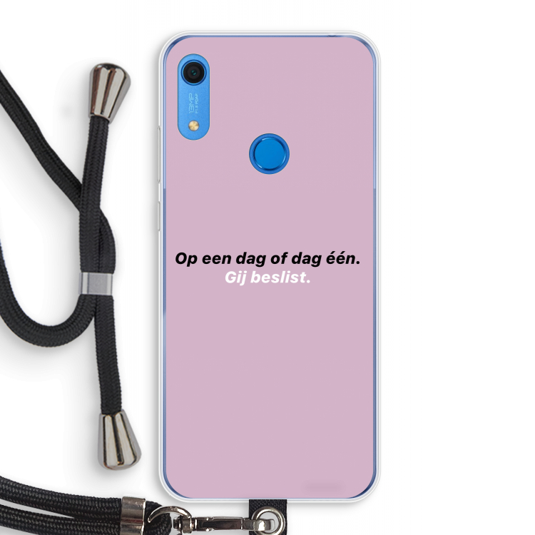 gij beslist: Huawei Y6s Transparant Hoesje met koord