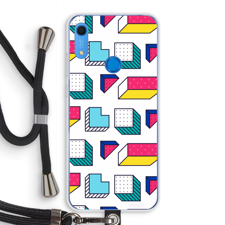 8-bit N°7: Huawei Y6s Transparant Hoesje met koord