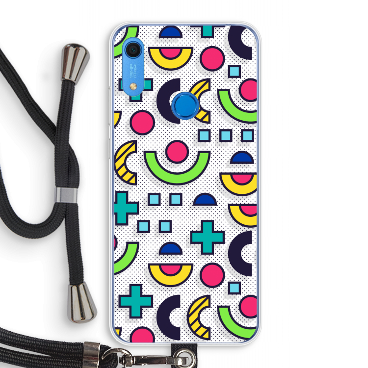 8-bit N°6: Huawei Y6s Transparant Hoesje met koord