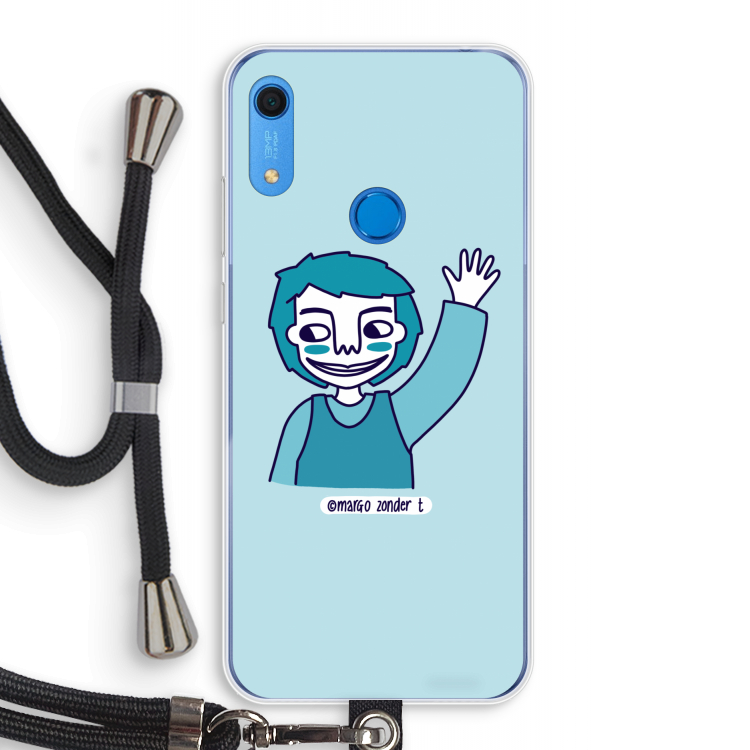 Zwaai: Huawei Y6s Transparant Hoesje met koord