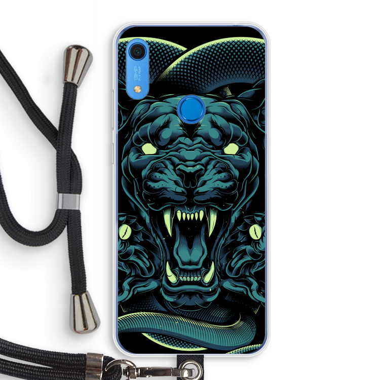 Cougar and Vipers: Huawei Y6s Transparant Hoesje met koord