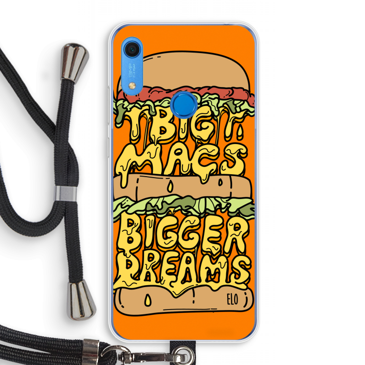 Big Macs Bigger Dreams: Huawei Y6s Transparant Hoesje met koord
