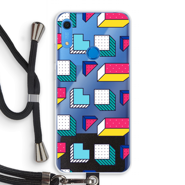 8-bit N°7: Huawei Y6s Transparant Hoesje met koord