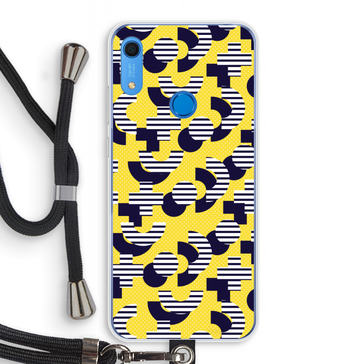 8-bit N°3: Huawei Y6s Transparant Hoesje met koord