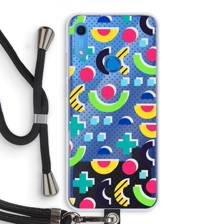 8-bit N°1: Huawei Y6s Transparant Hoesje met koord