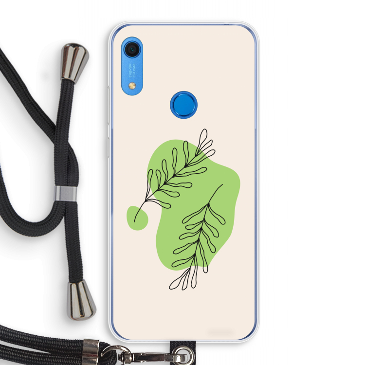 Beleaf in you: Huawei Y6s Transparant Hoesje met koord