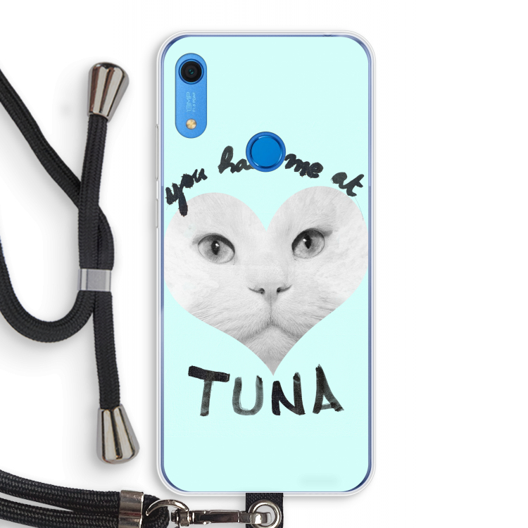 You had me at tuna: Huawei Y6s Transparant Hoesje met koord