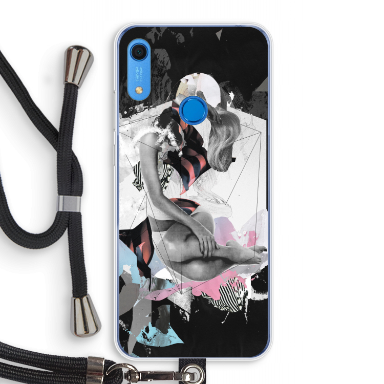 Camouflage de sommeil: Huawei Y6s Transparant Hoesje met koord