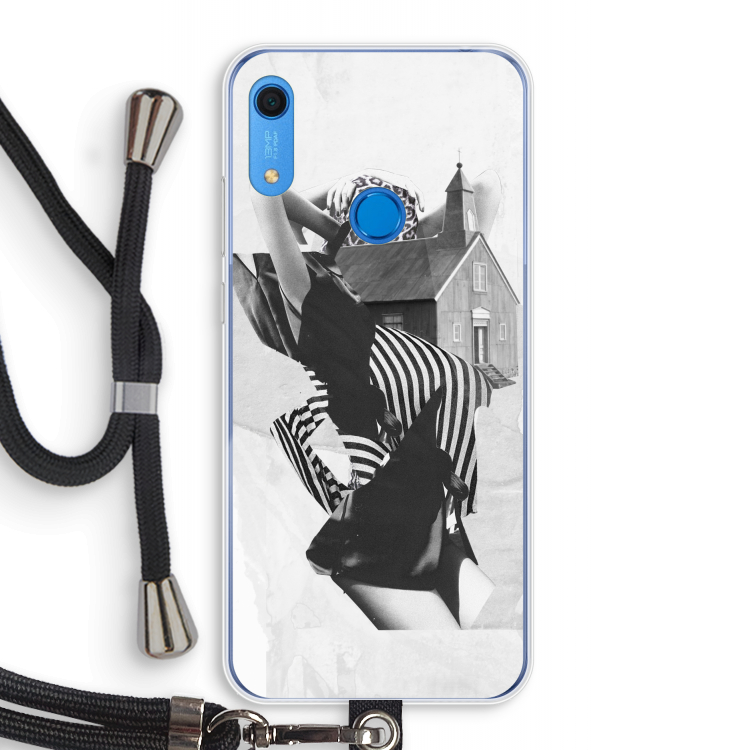 House: Huawei Y6s Transparant Hoesje met koord