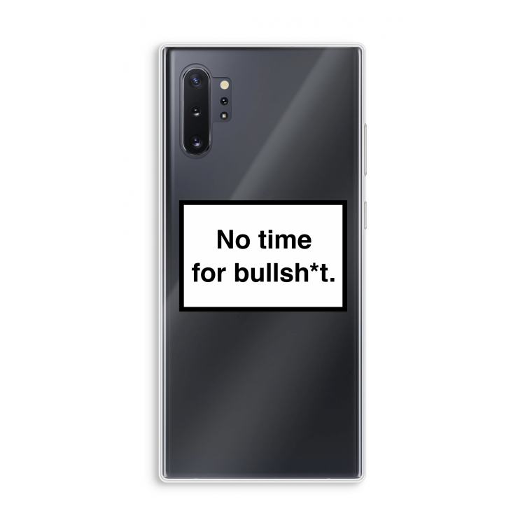 No time: Samsung Galaxy Note 10 Plus Transparant Hoesje