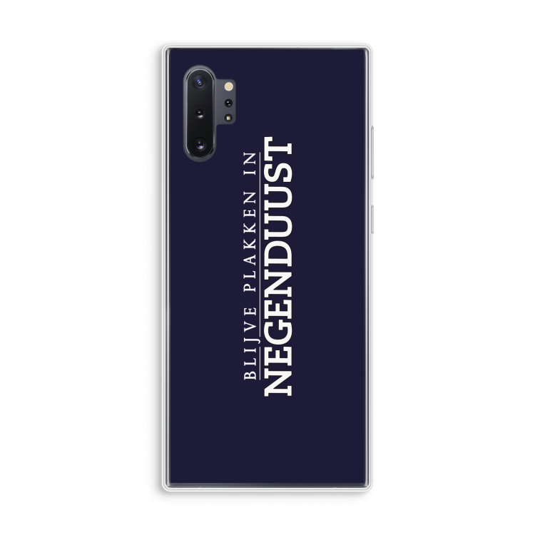 Blijve plakken in Negenduust: Samsung Galaxy Note 10 Plus Transparant Hoesje