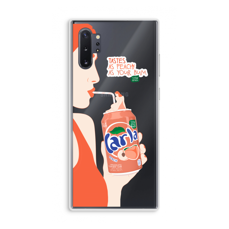 Peach please!: Samsung Galaxy Note 10 Plus Transparant Hoesje