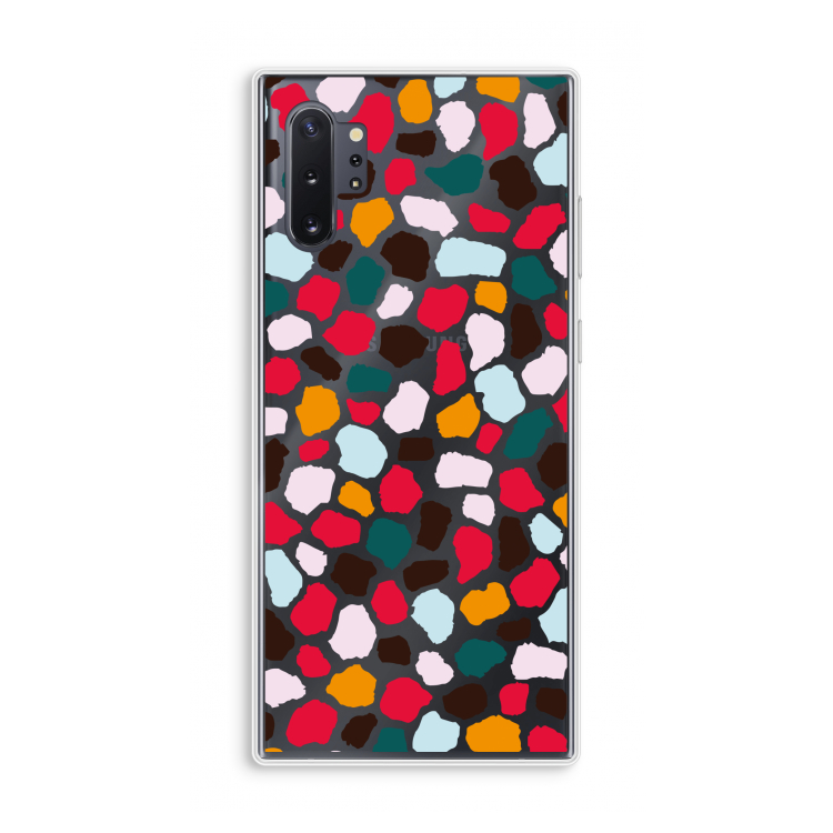 Colored Giraffe: Samsung Galaxy Note 10 Plus Transparant Hoesje
