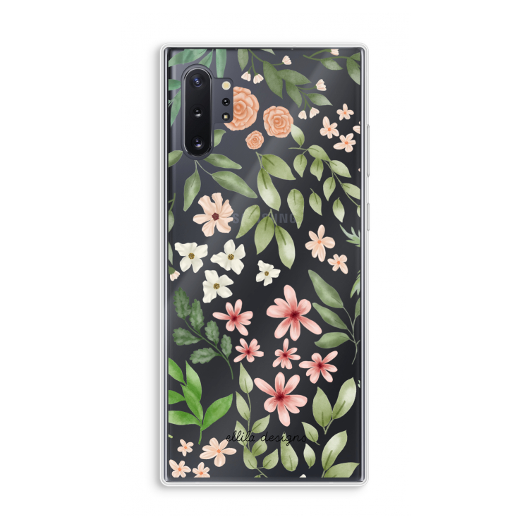 Botanical sweet flower heaven: Samsung Galaxy Note 10 Plus Transparant Hoesje