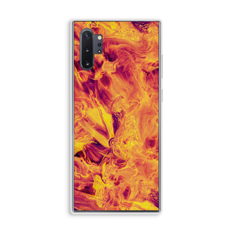 Eternal Fire: Samsung Galaxy Note 10 Plus Transparant Hoesje