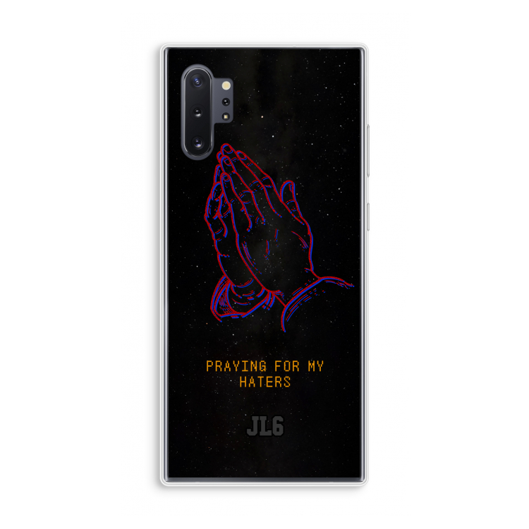 Praying For My Haters: Samsung Galaxy Note 10 Plus Transparant Hoesje
