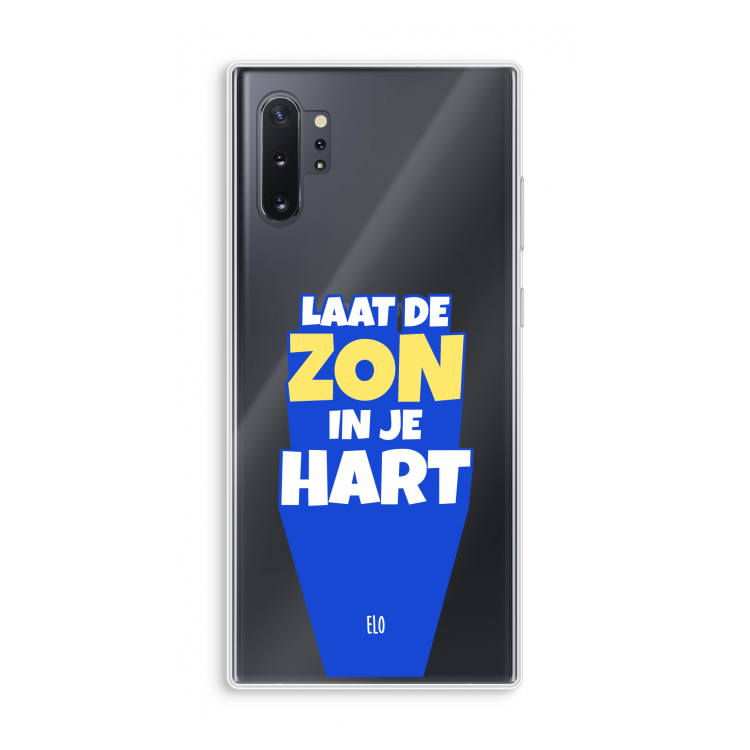 Laat de zon in je hart: Samsung Galaxy Note 10 Plus Transparant Hoesje