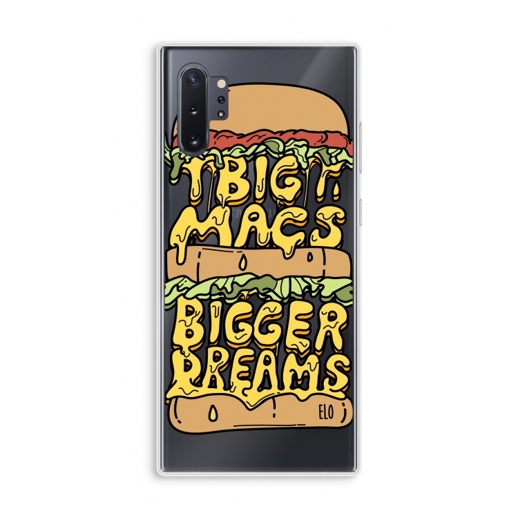 Big Macs Bigger Dreams: Samsung Galaxy Note 10 Plus Transparant Hoesje