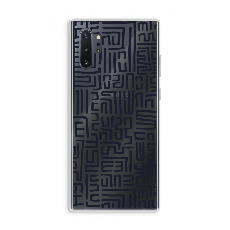 Moroccan Print: Samsung Galaxy Note 10 Plus Transparant Hoesje