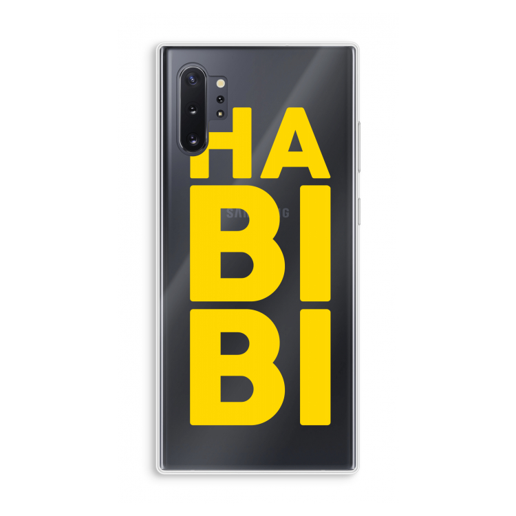 Habibi Blue: Samsung Galaxy Note 10 Plus Transparant Hoesje