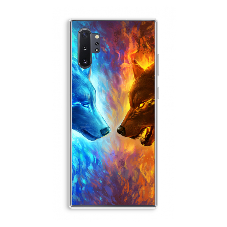 Fire & Ice: Samsung Galaxy Note 10 Plus Transparant Hoesje