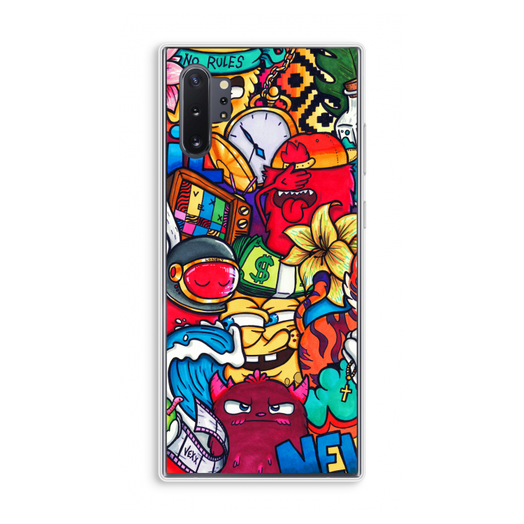 No Rules: Samsung Galaxy Note 10 Plus Transparant Hoesje