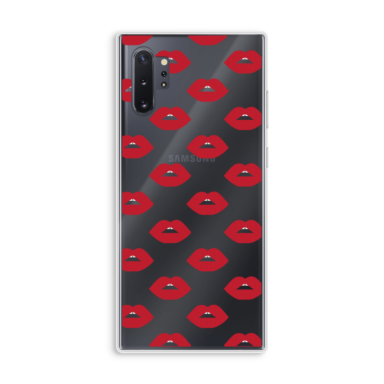 Lips: Samsung Galaxy Note 10 Plus Transparant Hoesje