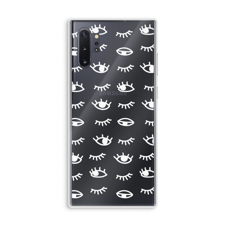 Eye pattern #3: Samsung Galaxy Note 10 Plus Transparant Hoesje