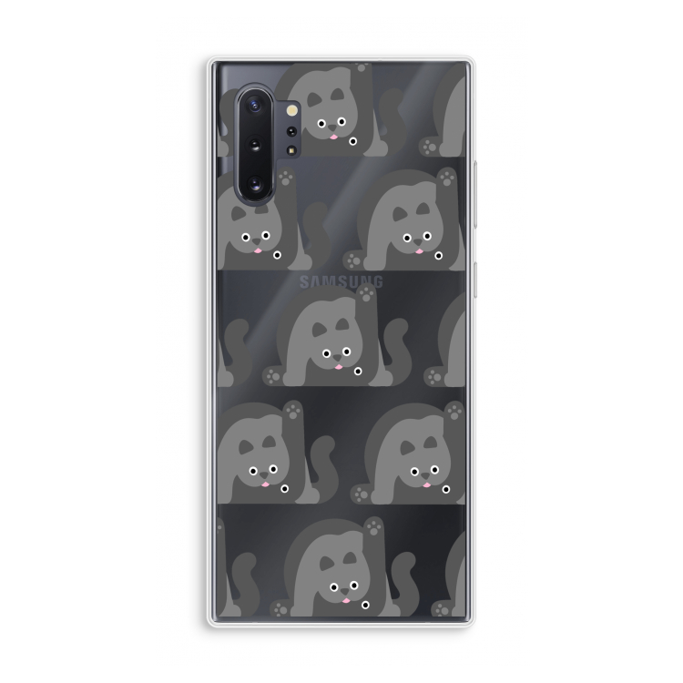 Cats: Samsung Galaxy Note 10 Plus Transparant Hoesje