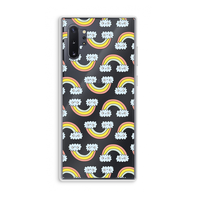 Regenboog: Samsung Galaxy Note 10 Plus Transparant Hoesje