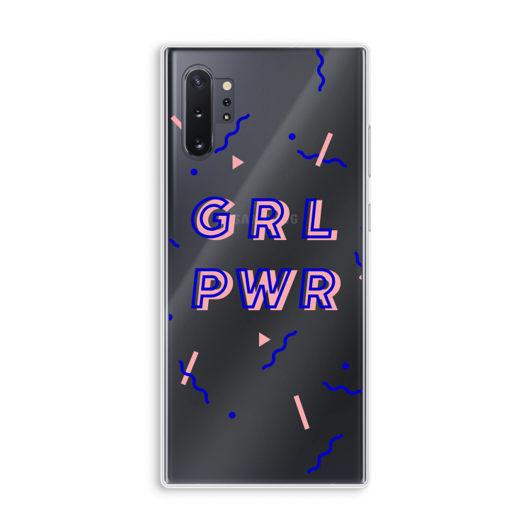 GRL PWR: Samsung Galaxy Note 10 Plus Transparant Hoesje