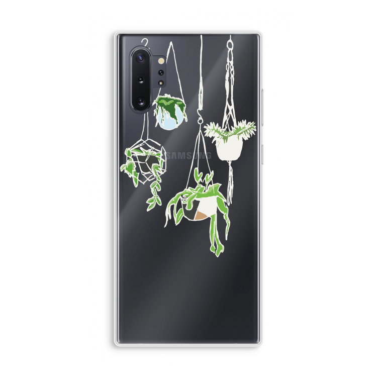 Hang In There: Samsung Galaxy Note 10 Plus Transparant Hoesje