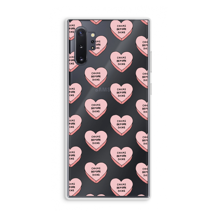 Chicks before dicks: Samsung Galaxy Note 10 Plus Transparant Hoesje
