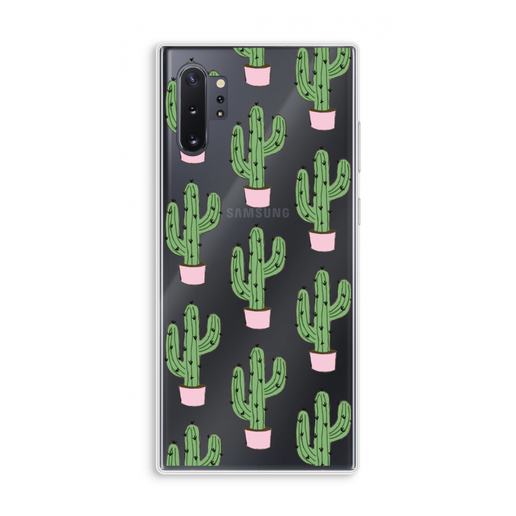 Cactus Lover: Samsung Galaxy Note 10 Plus Transparant Hoesje