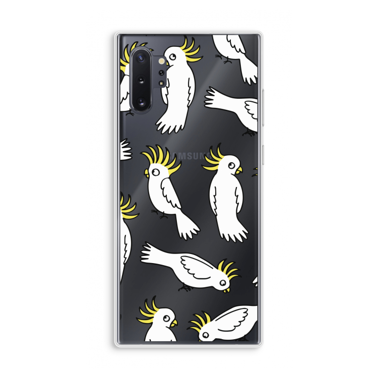 Papegaai: Samsung Galaxy Note 10 Plus Transparant Hoesje