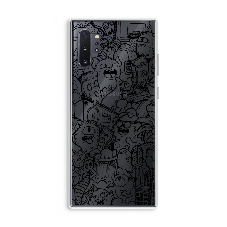 Vexx Black City : Samsung Galaxy Note 10 Plus Transparant Hoesje