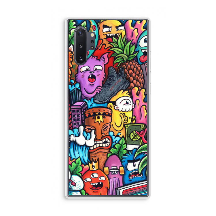 Vexx Mixtape: Samsung Galaxy Note 10 Plus Transparant Hoesje