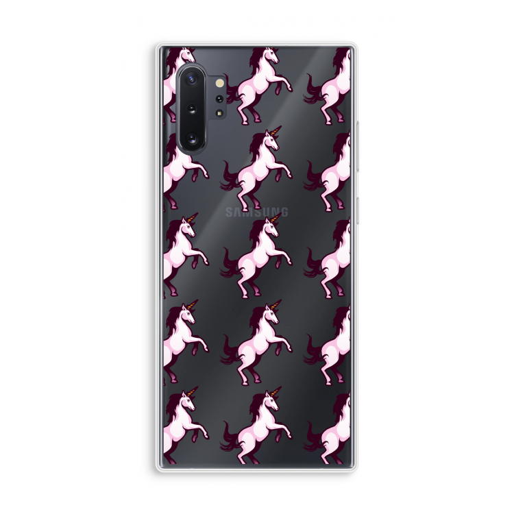 Musketon Unicorn: Samsung Galaxy Note 10 Plus Transparant Hoesje