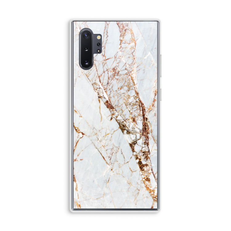 Goud marmer: Samsung Galaxy Note 10 Plus Transparant Hoesje