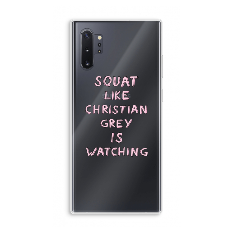 Christian Grey: Samsung Galaxy Note 10 Plus Transparant Hoesje