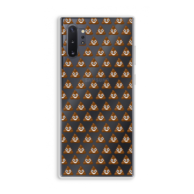 Poop emoji: Samsung Galaxy Note 10 Plus Transparant Hoesje