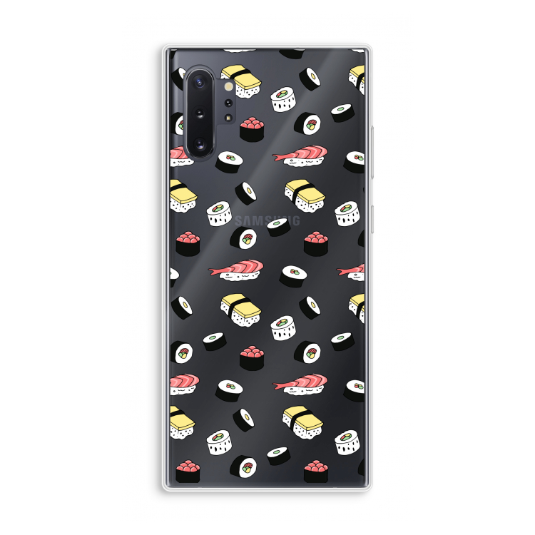 Sushi time: Samsung Galaxy Note 10 Plus Transparant Hoesje