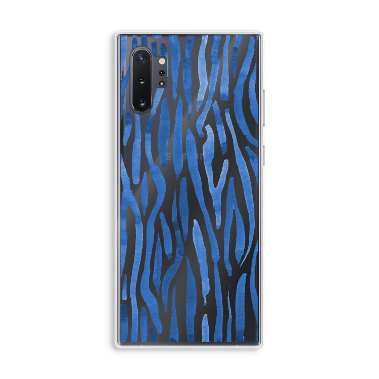 Blauwe nerven: Samsung Galaxy Note 10 Plus Transparant Hoesje