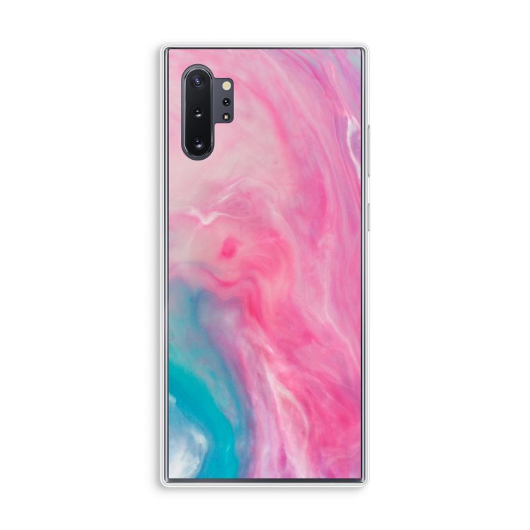 Roze explosie: Samsung Galaxy Note 10 Plus Transparant Hoesje