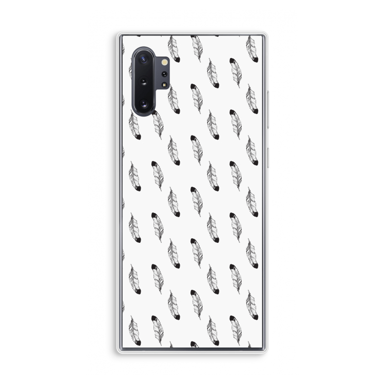 Pluimen: Samsung Galaxy Note 10 Plus Transparant Hoesje