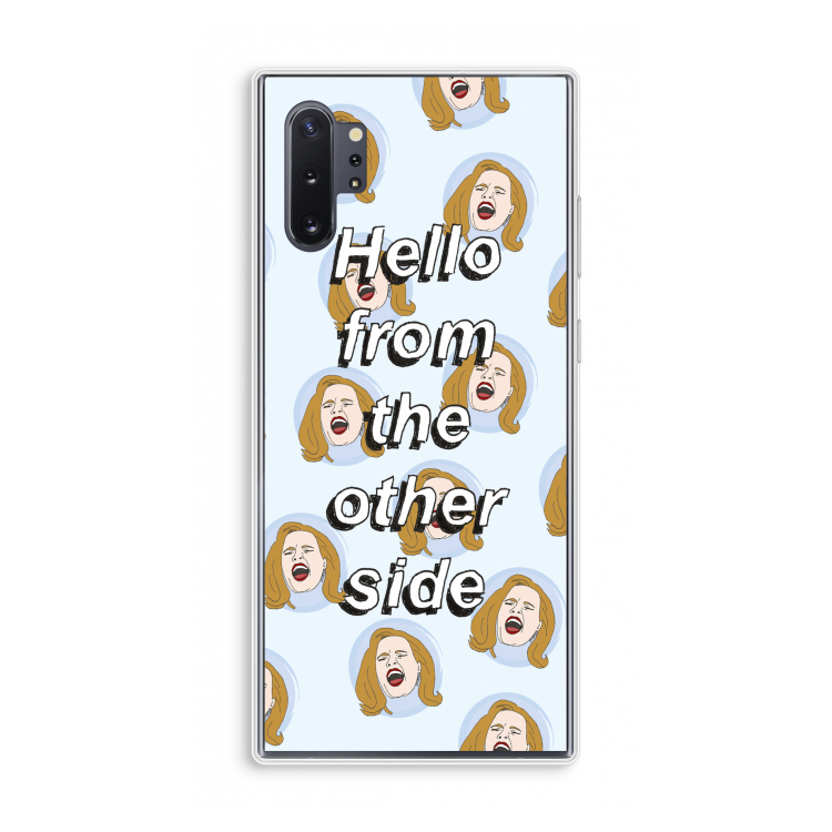 Hello: Samsung Galaxy Note 10 Plus Transparant Hoesje